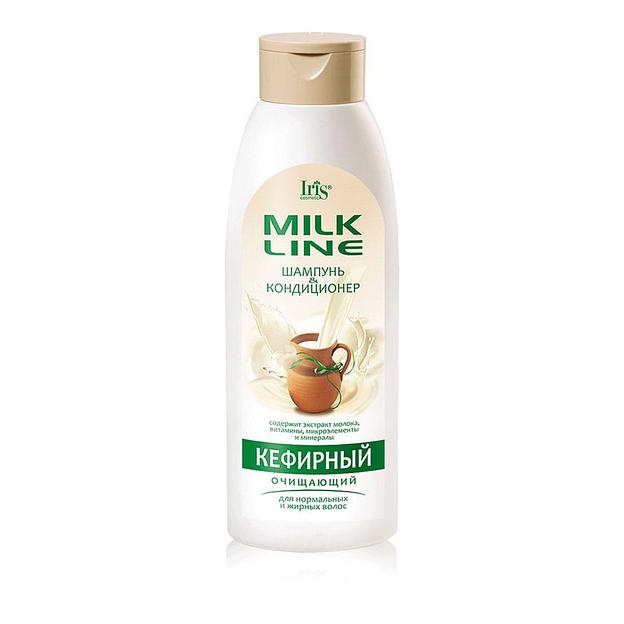 Iris cosmetic молочная шампунь-кондиционер кефирный очищ 1л фл фото 1