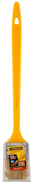 STAYER UNIVERSAL, 38 мм, 1,5″, щетина светлая натуральная, пластмассовая ручка, все виды ЛКМ, радиаторная кисть (0110-38) фото 3