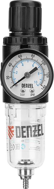 Фильтр-регулятор FR1500, 10 бар, 1500 л/мин, 1/4" Denzel фото 2