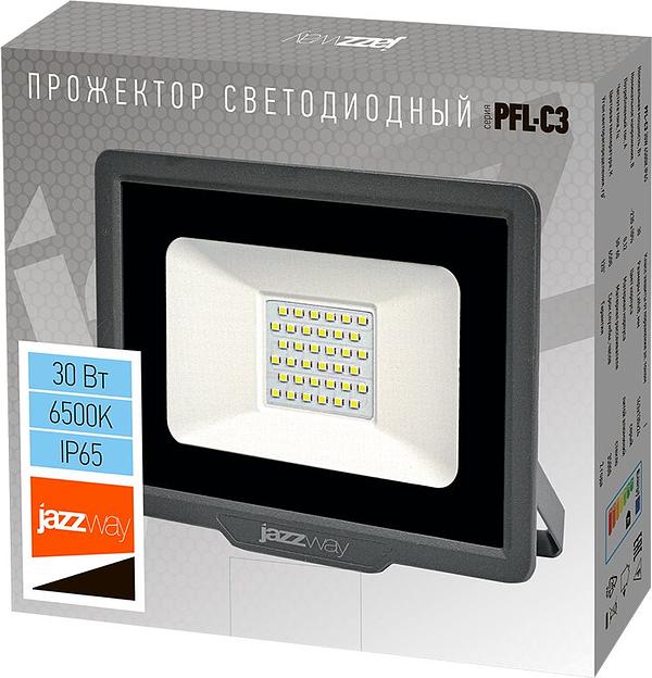 Прожектор уличный Jazzway PFL-C3 5023567 светодиодный 30Вт корп.алюм.черный фото 6