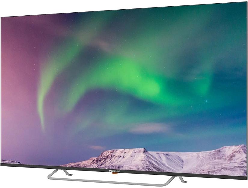 Телевизор QLED PolarLine 65" 65PQ71STC-SM серебристый 4K Ultra HD 50Hz DVB-T DVB-T2 DVB-C WiFi Smart TV (RUS) фото 2