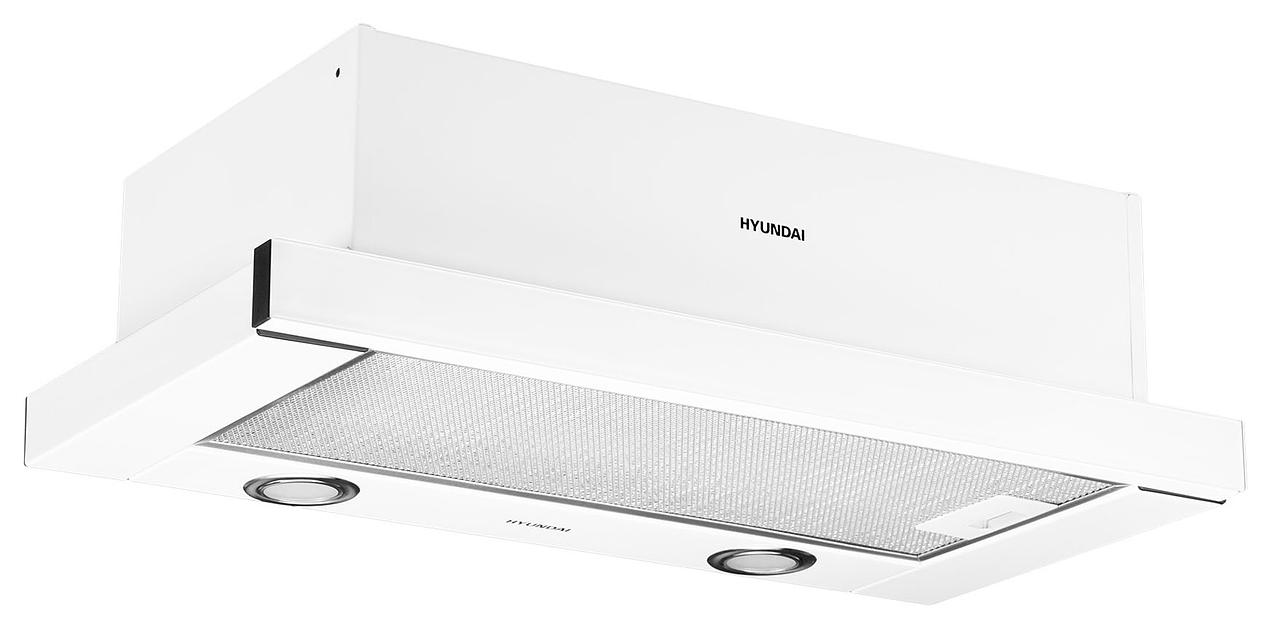 Вытяжка встраиваемая Hyundai HBH 6236 WG белый управление: кнопочное (1 мотор) фото 4