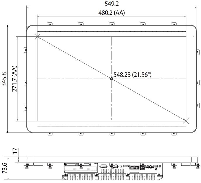 Панельный безвентиляторный компьютер IPPC2111-C11 фото 1