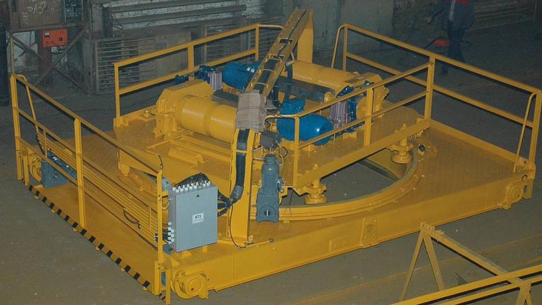 Кран мостовой c гибким подвесом траверсы и вращающейся тележкой фото 3