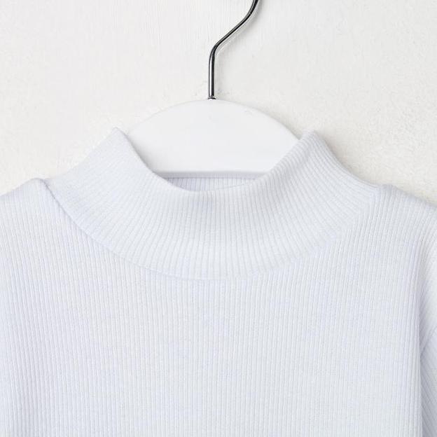 Школьная водолазка для девочки Рыжик, рост 122 см, белый ОПТ фото 3