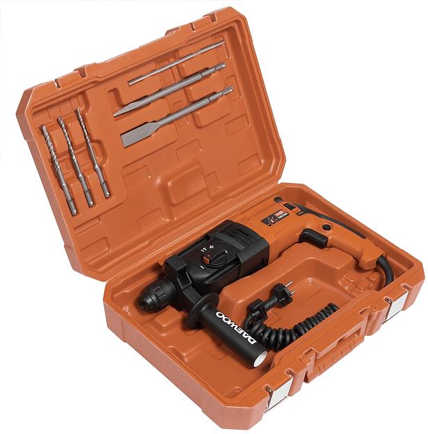 Перфоратор Daewoo DAH 820 патрон:SDS-plus уд.:3Дж 820Вт (кейс в комплекте) фото 9