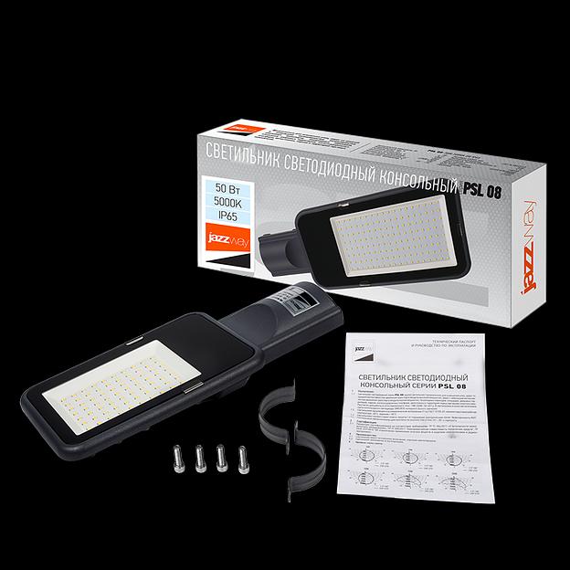 Светильник светодиодный PSL 08 50Вт 5000К GR 120град. уличный консольный ДКУ IP65 JazzWay 5045781 фото 3