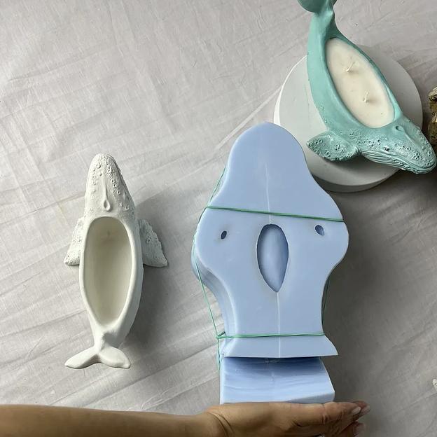 Силиконовый молд «Волшебный Кит» для гипса и бетона ОПТ фото 2