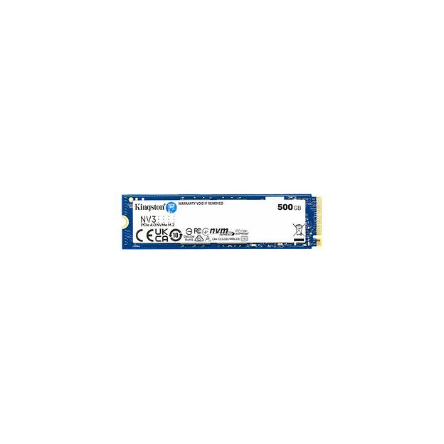 SSD накопитель Kingston NV3 SNV3S/500G 500ГБ, M.2 2280, PCIe 4.0 x4, NVMe, M.2 фото 1