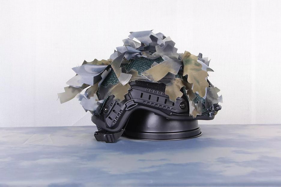 Накидка маскировочная «Зелёнка» на шлемы Тор и Тактический фото 2