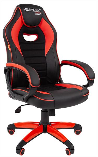 Офисное кресло Chairman game 16 Россия экопремиум черный/красный (7024557) фото 1
