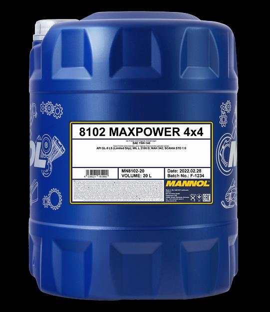 Синтетическое трансмиссионное масло MANNOL MAXPOWER 75W-140 20 л, Опт фото 1