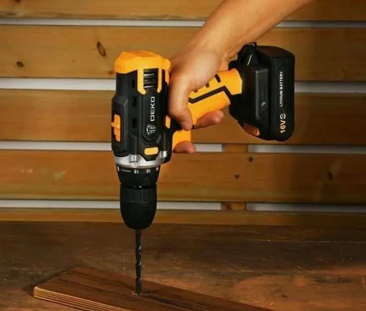 Аккумуляторная дрель шуруповерт «DEKO 16V» ОПТ фото 6
