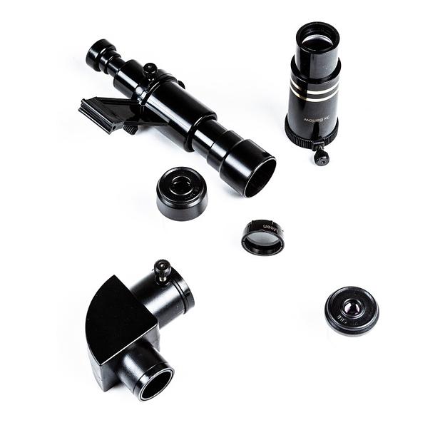  Praktica Телескоп Junior 50/600AZ, линза Барлоу, лунный фильтр, стальная тренога, черный > фото 7