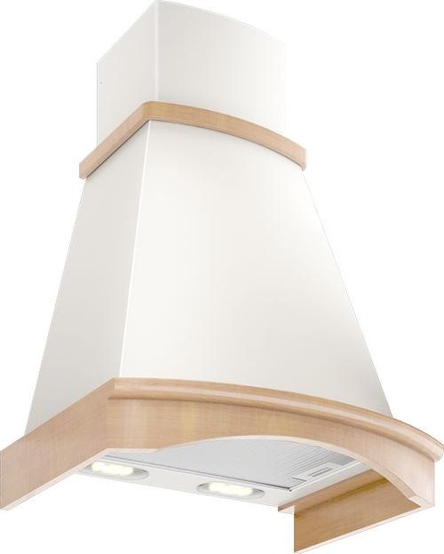 Вытяжка каминная Elikor Ротонда 60П-1000-П3Д бежевый/дуб неокрашенный управление: ползунковое (1 мотор) фото 1