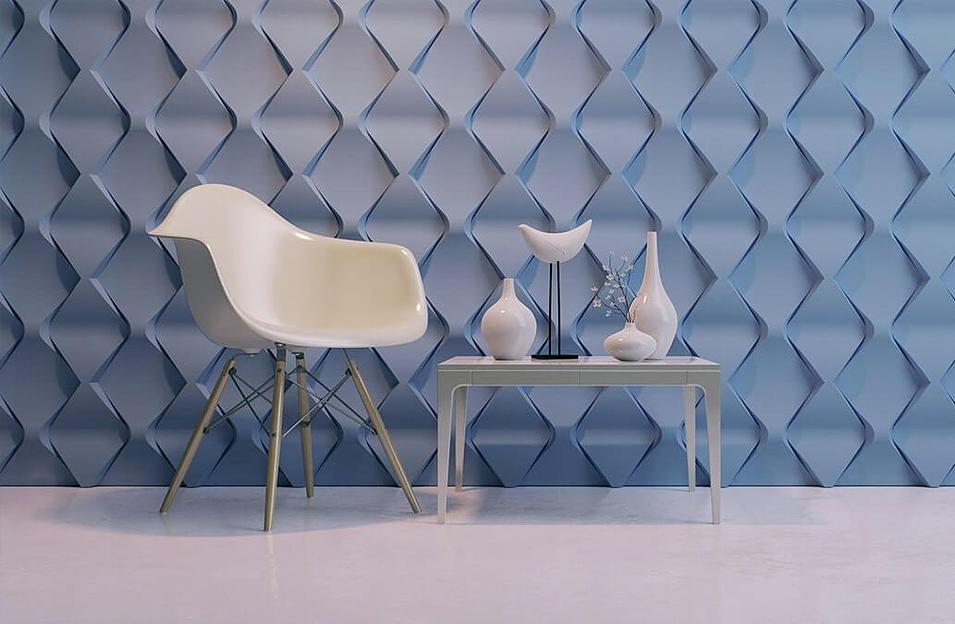 Панель гипсовая 3D эконом «Каскад» 500×500 мм фото 2