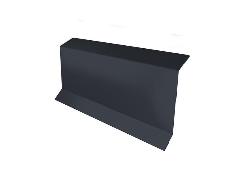 Планка примыкания 3 м в штробу 60 мм Стальной бархат 0,5 мм фото 1