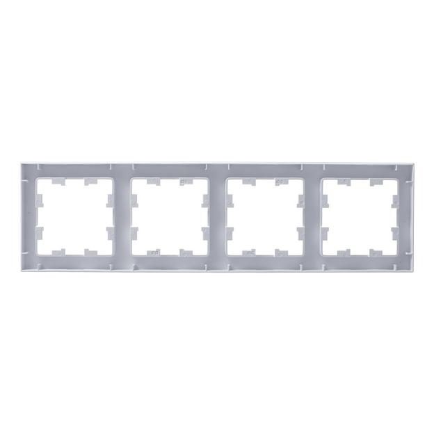Systeme electric ATN000104 ATLASDESIGN 4-постовая РАМКА, универсальная, БЕЛЫЙ фото 3