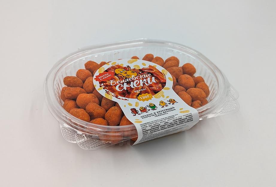 Арахис жаренный солёный со вкусом «Бекон», фасованный, 150 гр, опт фото 2