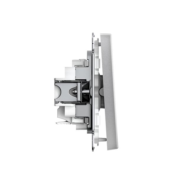 ARTGALLERY 1-клавишный ВЫКЛЮЧАТЕЛЬ, 10АХ, механизм, быстрозажимные клеммы, АЛЮМИНИЙ фото 3