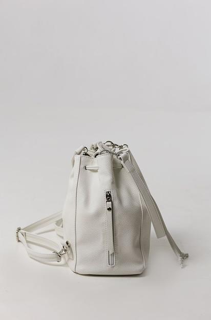 Рюкзак женский кожаный белый опт фото 6