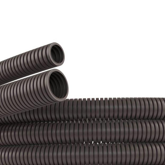 Dkc 80032 Труба PA 6 V0, гибкая гофр. д.32мм, без протяжки, 25м, цвет тёмно-серый фото 1