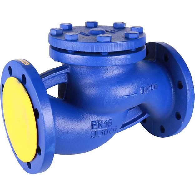 Клапан 100 ру 16 обратный чугунный фланцевый подъемный золотник нерж сталь 287A фото 1