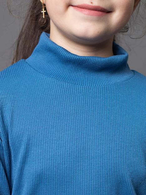 Водолазка школьная на девочку KristiKlo «Лапша» голубая ОПТ фото 10