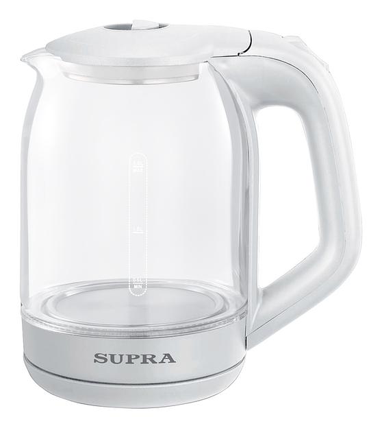 Чайник электрический Supra KES-1893 1.8л. 1500Вт белый (корпус: стекло) фото 1
