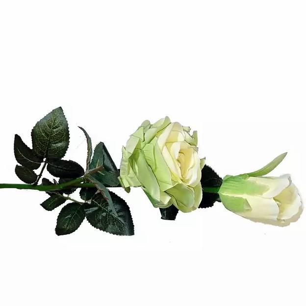 Роза искусственная двойная 886-5 73см фото 5