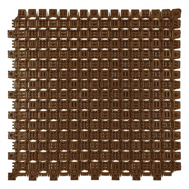 Optima Duos – грязезащитное двустороннее покрытие, толщина 16мм, Цвет Коричневый RAL 8025, Толщина модуля 16 мм. фото 1