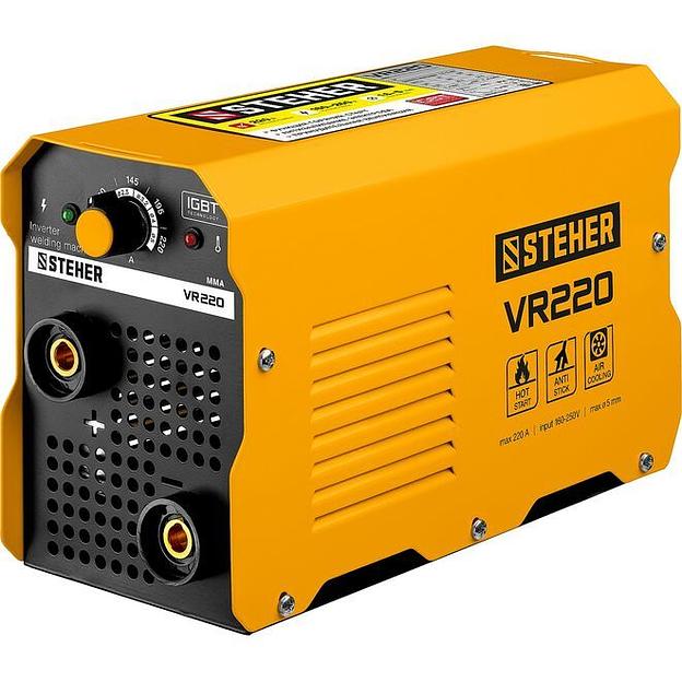 STEHER ММА, 220 А, сварочный аппарат инверторный, макс. электрод O 5.0 мм (VR-220) фото 1