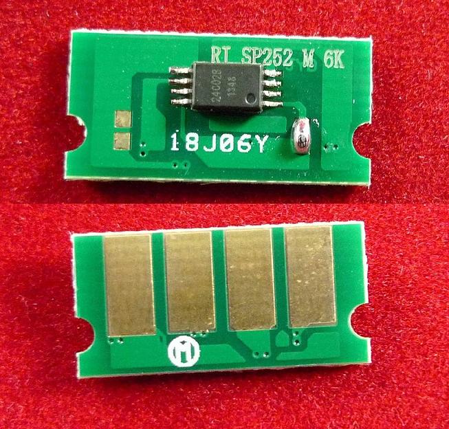 Чип Ricoh SP C252Dn/C252Sf/C262Dnw/C262Sf (SPC252HE) Magenta, 6K ELP Imaging® фото 1