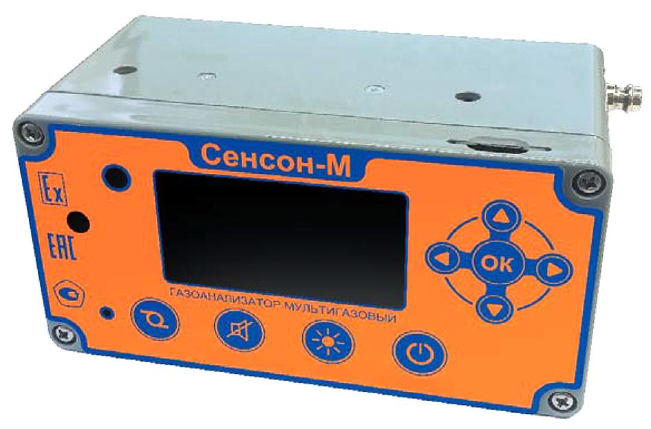 Сенсон-М-3005-2 (базовая модель) переносной двухкомпонентный (1 измеряемый газ - по согласованию, 1 оптический сенсор на СО2 или СН) газоанализатор с принудительным пробоотбором фото 1