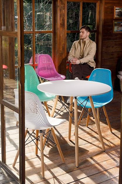 Стул Leon ажурный белый 1 шт фото 7