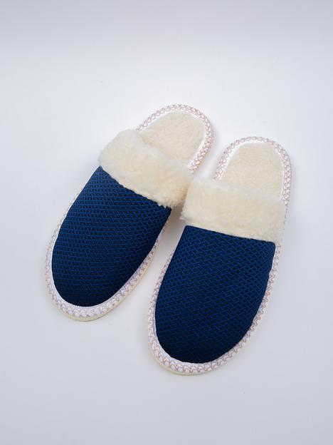 Тапочки женские домашние закрытые с меховым отворотом Anna опт фото 7