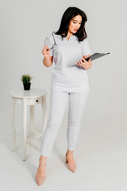 Брюки медицинские Viviform женские VF1-17-21-0, 0 (Белый), опт фото 4