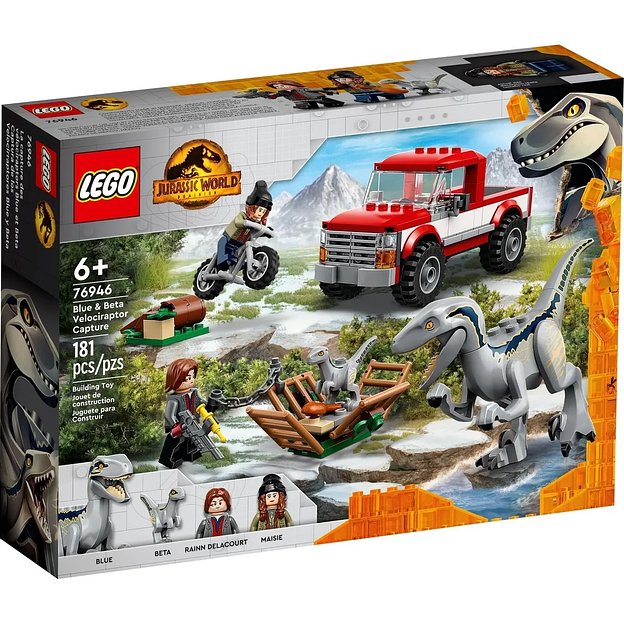Конструктор LEGO Jurassic World Блу и поимка бета-велоцираптора 76946 фото 1