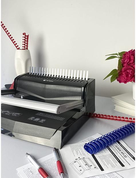 Переплетчик Heleos БП-22 A4/перф.13л.сшив/макс.500л./пластик.пруж. (6-51мм) фото 10