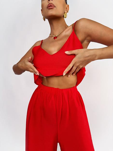 Женский комплект тройка «Красный», Опт фото 2