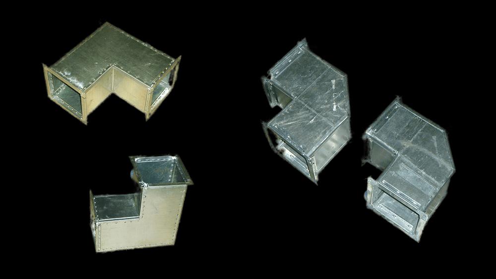 Угол, колено для воздуховодов фото 1