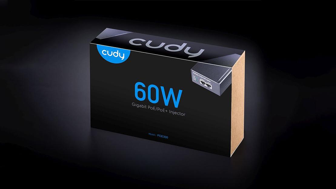 Инжектор PoE Cudy POE300 10/100/1000BASE-T 60Вт 53В(DC) фото 6
