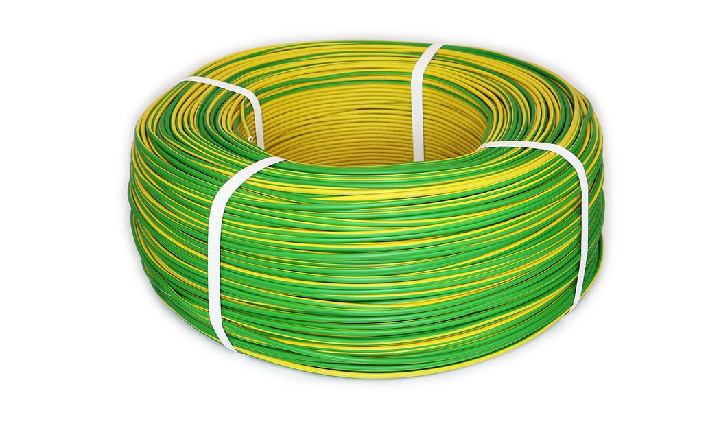 Кабель РоссКабельМет ПуВнг (А)-LS 1×6 мм² желто-зеленый ОПТ фото 1