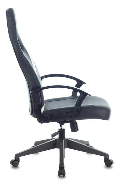 Кресло игровое Бюрократ ZOMBIE DRIVER черный/белый искусственная кожа с подголов. крестовина пластик фото 7