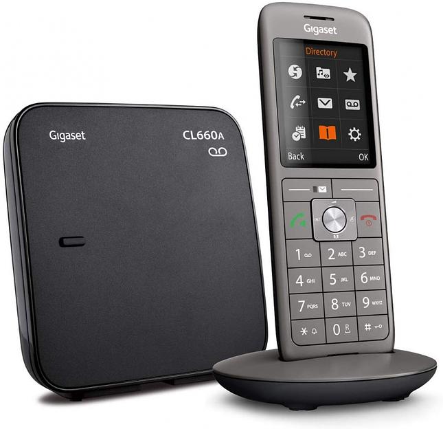 Р/Телефон Dect Gigaset CL660A SYS RUS черный автооветчик АОН фото 3