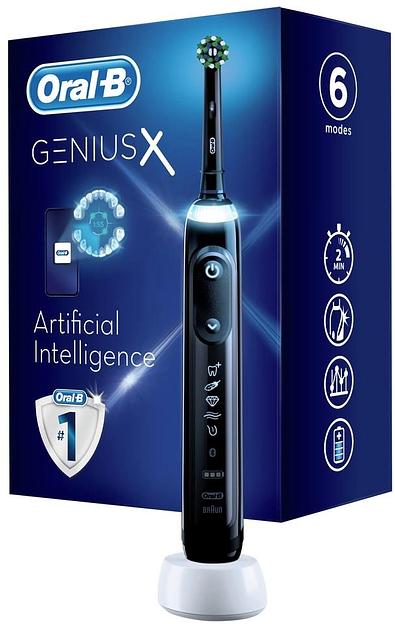 Зубная щетка электрическая Oral-B Genius X D706.513.6 черный фото 2