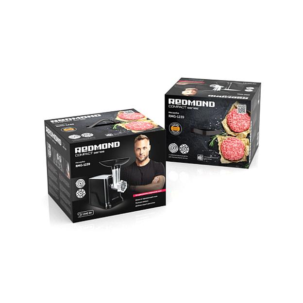 Мясорубка Redmond RMG-1239 Черный фото 3