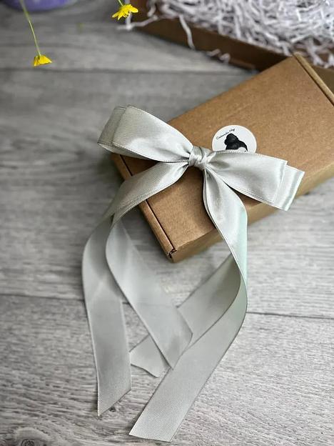 Заколка для волос «Бантик» Casanda Hey серая, опт фото 10