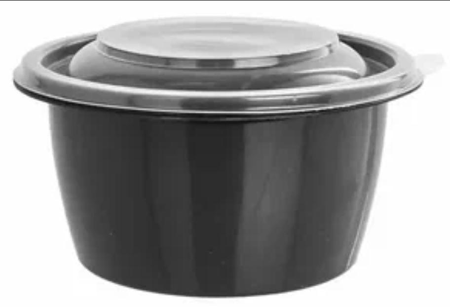 Одноразовая посуда Стиролпласт — Супница с крышкой 500 мл ОПТ фото 1