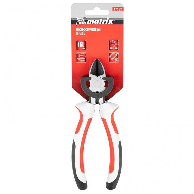 MATRIX Бокорезы Premium, 160 мм, трехкомпонентные рукоятки [17532] фото 1
